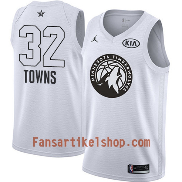 NBA Minnesota Timberwolves Trikot Karl Anthony-Towns 32 2018 All-Star Jordan Brand Weiß Swingman - Herren